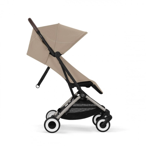Cybex OrfeoAlmond Beige 2025 Прогулочная коляска + Cybex барьер