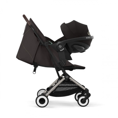 Cybex Orfeo Chocolate Brown 2025 Прогулочная коляска + Cybex барьер