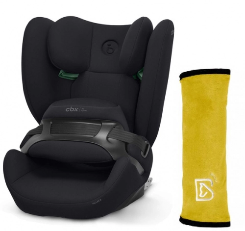 Cybex Pallas B I-Size Fotelik Samochodowy 9-50 kg Cobblestone Grey + Babysafe Nakładka Na Pas