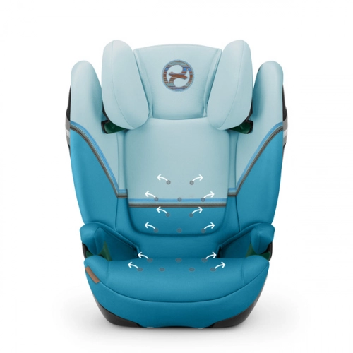 Cybex Solution S2 I-Fix Beach Blue 2023 Детское автокресло 15-50 кг + Летний чехол