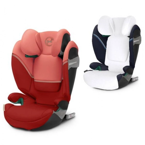 Cybex Solution S2 I-Fix Hibiscus Red 2023 Детское автокресло 15-50 кг + Летний чехол