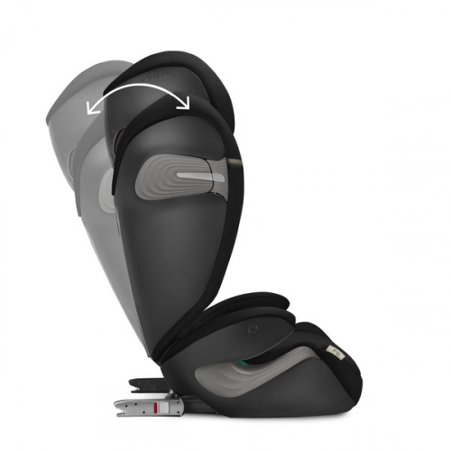 Cybex Solution S2 I-Fix Moon Black 2023 Детское автокресло 15-50 кг + Чехол на лето