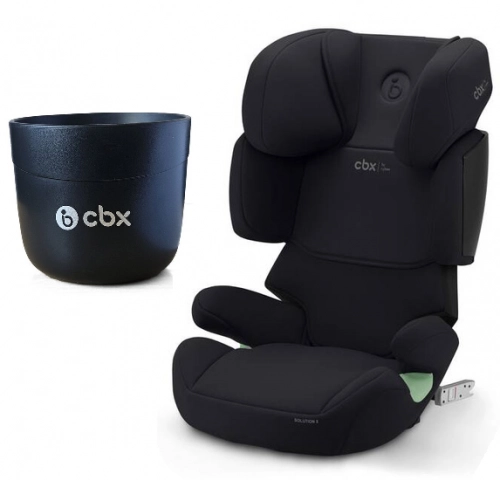 Cybex Solution X I-Fix Fotelik Samochodowy 15-50 kg Pure Black + Cybex Uchwyt na Kubek Black