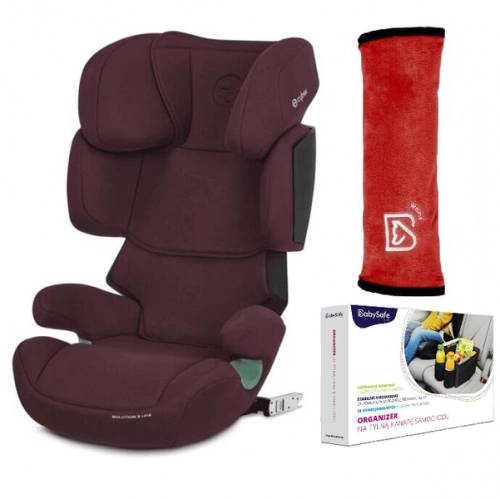 Cybex Solution X I-Fix Rumba Red Детское автокресло 15-50 кг + BabySafe Органайзер и чехол на ремень