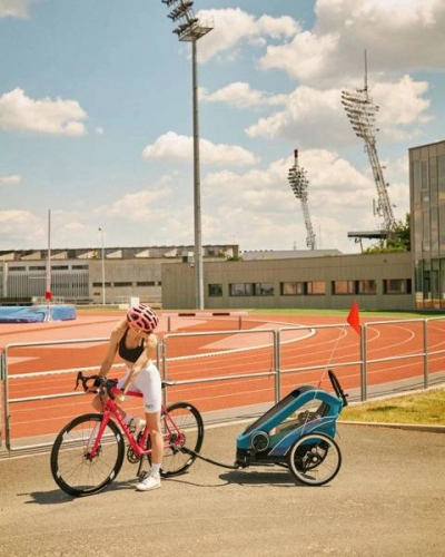 Cybex Zeno Bike Light Pink Спортивная коляска для бега Лыж - Велосипедный прицеп 4in1