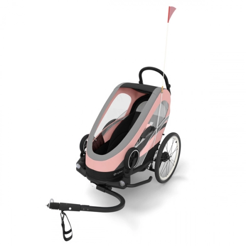 Cybex Zeno Bike Light Pink Спортивная коляска для бега Лыж - Велосипедный прицеп 4in1
