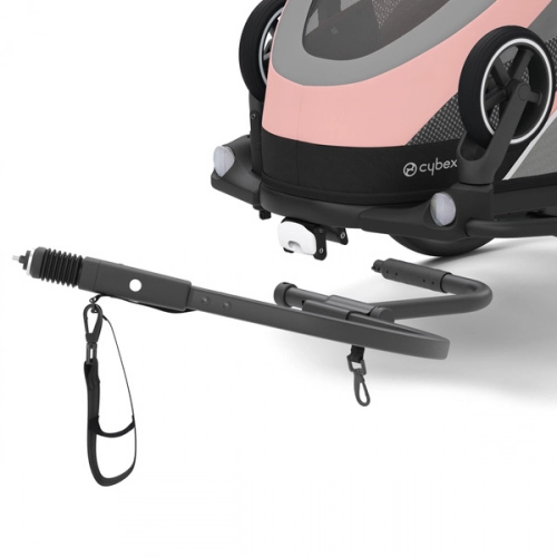 Cybex Zeno Bike Light Pink Спортивная коляска для бега Лыж - Велосипедный прицеп 4in1