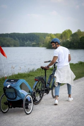 Cybex Zeno Bike Light Pink Спортивная коляска для бега Лыж - Велосипедный прицеп 4in1