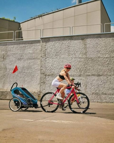 Cybex Zeno Bike Light Pink Спортивная коляска для бега Лыж - Велосипедный прицеп 4in1