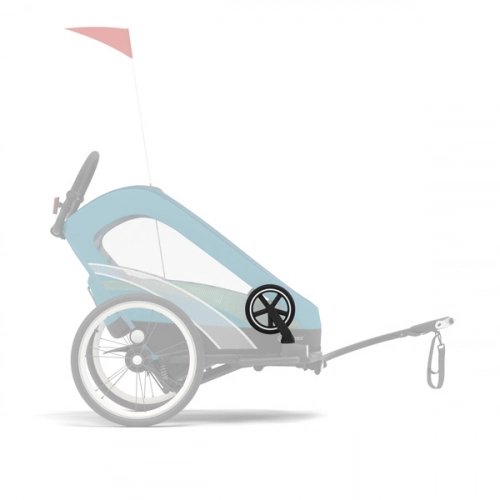 Cybex Zeno Bike Mid Turquoise Спортивная коляска для бега Лыж - Велосипедный прицеп 4in1