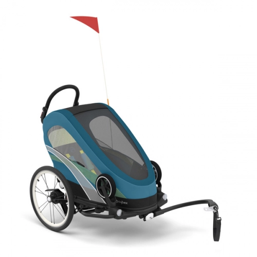 Cybex Zeno Bike Mid Turquoise Спортивная коляска для бега Лыж - Велосипедный прицеп 4in1