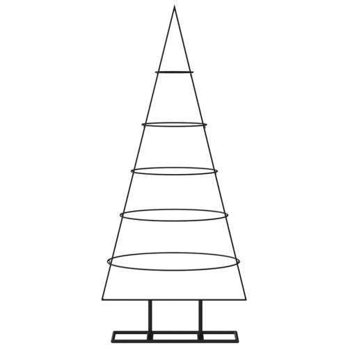Dekoratīva Ziemassvētku Eglīte, Metāls, Melna, 125 Cm Vidaxl
