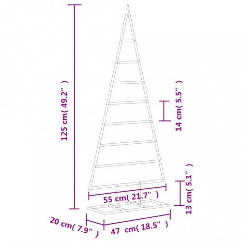 Dekoratīva Ziemassvētku Eglīte, Metāls, Melna, 125 Cm Vidaxl