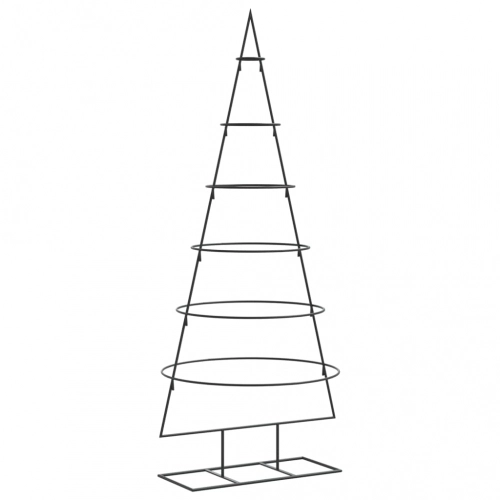Dekoratīva Ziemassvētku Eglīte, Metāls, Melna, 150 Cm Vidaxl