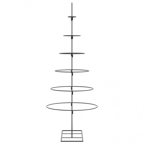 Dekoratīva Ziemassvētku Eglīte, Metāls, Melna, 150 Cm Vidaxl