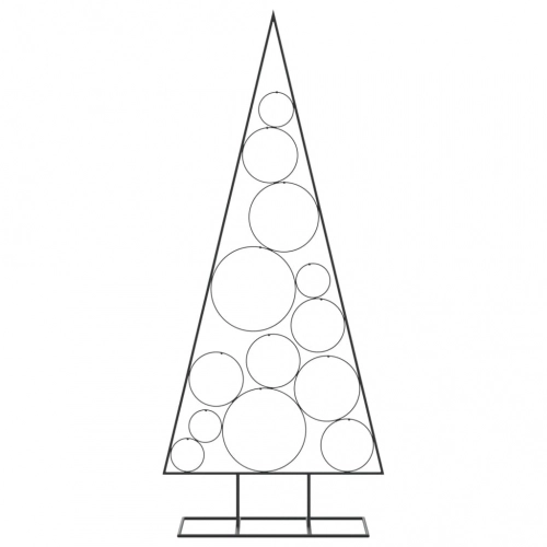Dekoratīva Ziemassvētku Eglīte, Metāls, Melna, 150 Cm Vidaxl