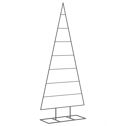 Dekoratīva Ziemassvētku Eglīte, Metāls, Melna, 150 Cm Vidaxl