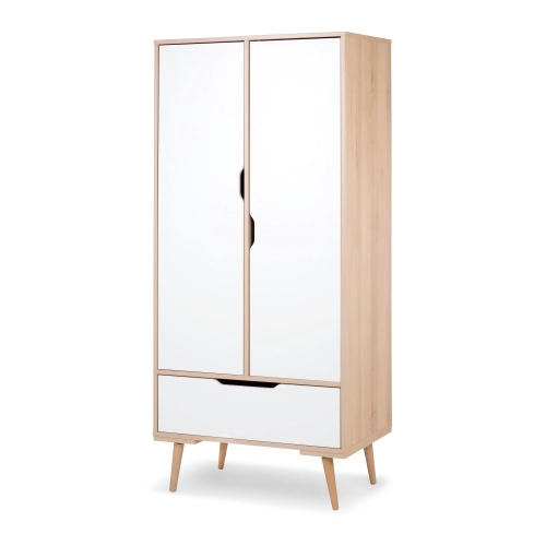 Divdurvju skapis Klups SOFIE BEECH-WHITE