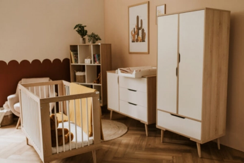 Divdurvju skapis Klups SOFIE BEECH-WHITE