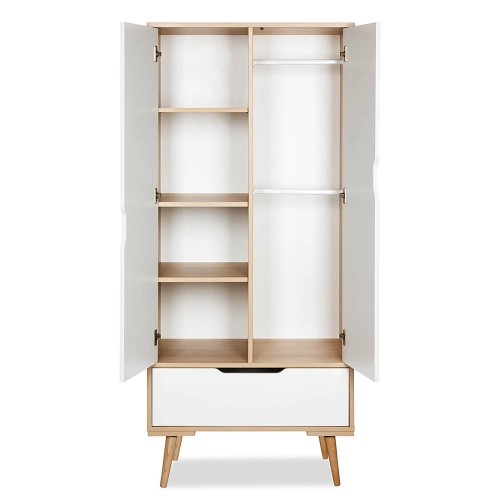 Divdurvju skapis Klups SOFIE BEECH-WHITE