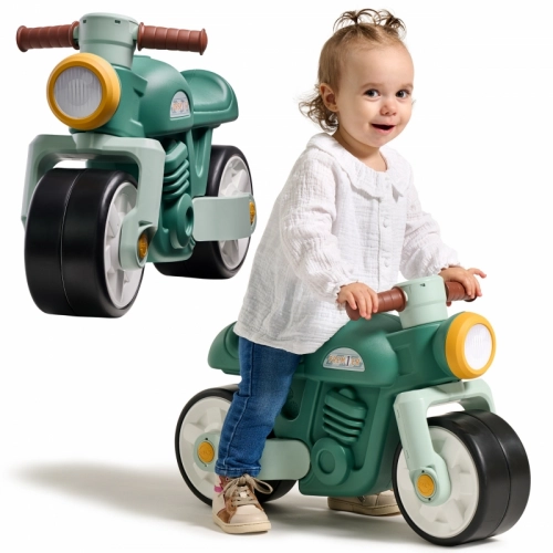 Bērnu līdzsvara motocikls FALK Prem1er Retro Green
