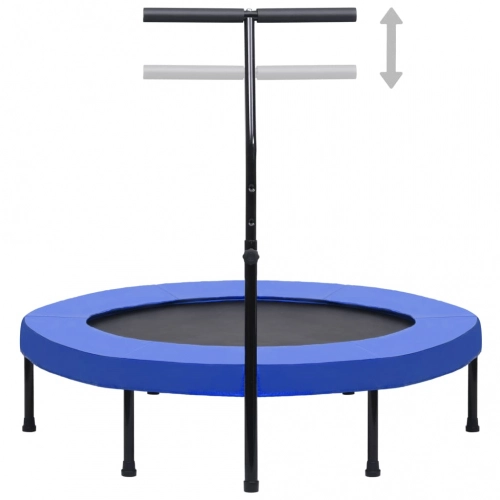 Fitnesa Batuts Ar Rokturi Un Aizsargapmali, 122 Cm Vidaxl