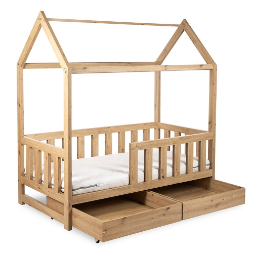 Кровать-домик Klups LIV OAK 160×80