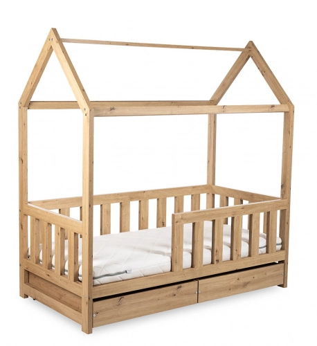 Кровать-домик Klups LIV OAK 160×80