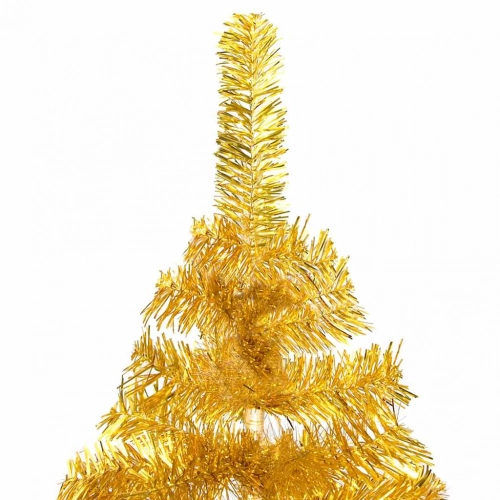 Izgaismota Mākslīgā Ziemassvētku Egle Ar Rotājumiem, 120Cm, Pet Vidaxl