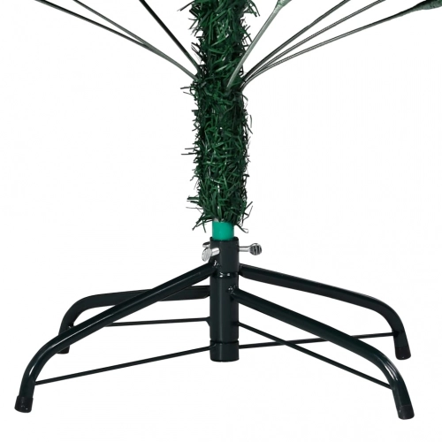 Izgaismota Mākslīgā Ziemassvētku Egle Ar Rotājumiem, 150Cm, Pvc Vidaxl