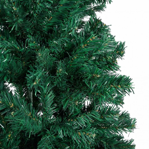 Izgaismota Mākslīgā Ziemassvētku Egle Ar Rotājumiem, 210Cm, Pvc Vidaxl
