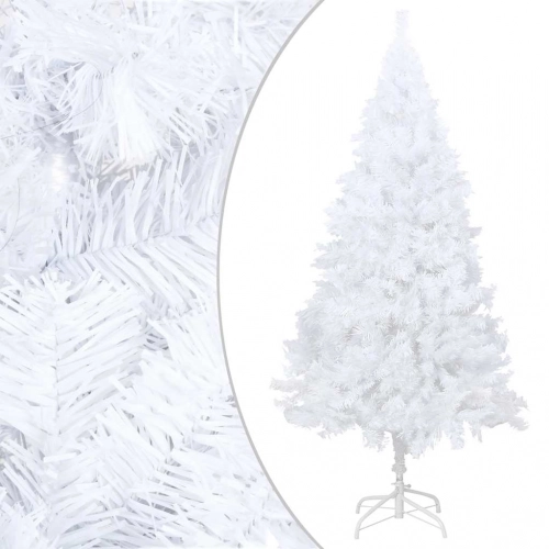 Izgaismota Mākslīgā Ziemassvētku Egle Ar Rotājumiem, 210Cm, Pvc Vidaxl