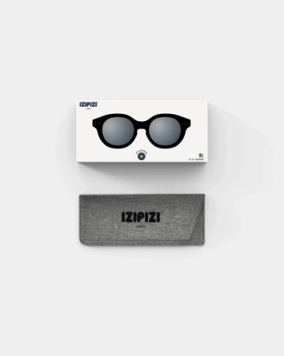 IZIPIZI Okulary Przeciwsłoneczne dla Dzieci 3-5 lat Czarny C