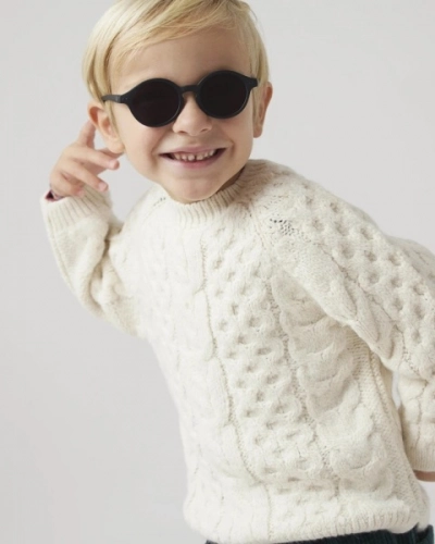 IZIPIZI Okulary Przeciwsłoneczne dla Dzieci 3-5 lat Czarny D
