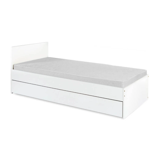 Jauniešu gulta ar veļas kasti Klups DALIA WHITE-GREY 200×90