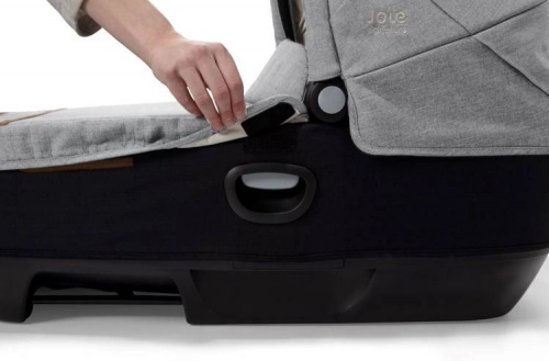 Joie Signature Calmi R129 Gondola z Możliwością Montażu W Samochodzie Carbon + Joie i-Base Encore Baza Obrotowa