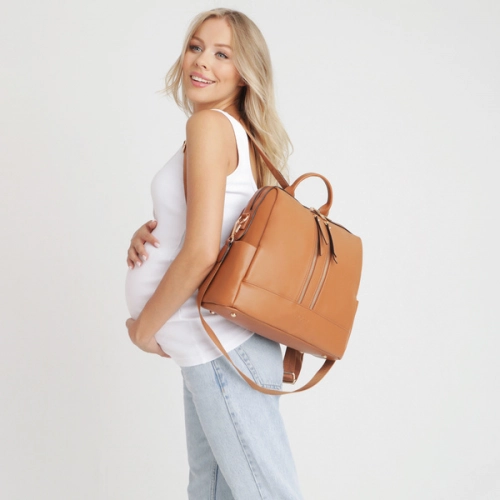 Joissy Mini Plecak i Torba Dla Mamy 2w1 Camel
