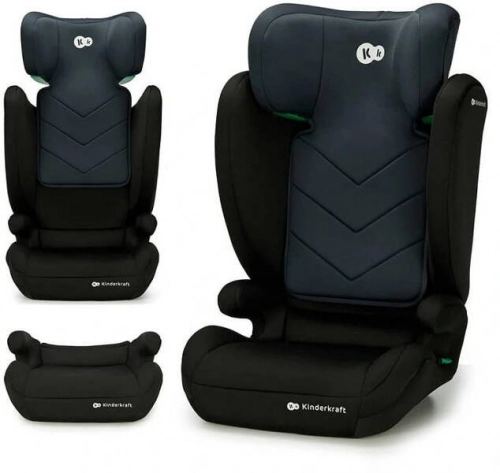 Kinderkraft i-Spark i-Size Black Bērnu autosēdeklis 15-36 kg