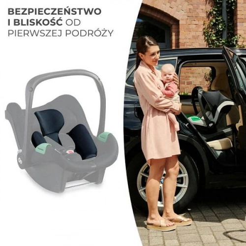 Kinderkraft Mink PRO Fotelik samochodowy i-Size 40-75 cm z Bazą Mink FX Grey