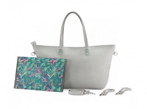 Kinderkraft Treasurebag Torba Dla Mamy z Przewijakiem Nature Vibes Light Grey