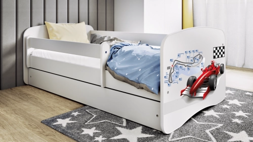 Gulta White Formula bez atvilktnes ar matraci 140x70