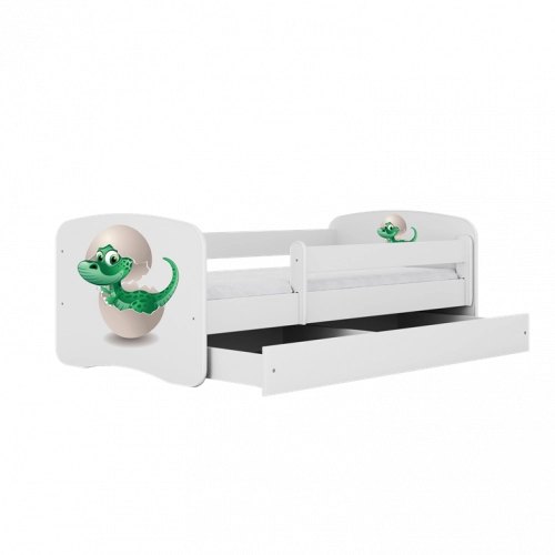 Bērnu gulta Little Dino ar atvilktni ar matraci 180x80