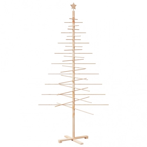 Koka Ziemassvētku Eglīte Dekorēšanai, 210 Cm, Priedes Masīvkoks Vidaxl