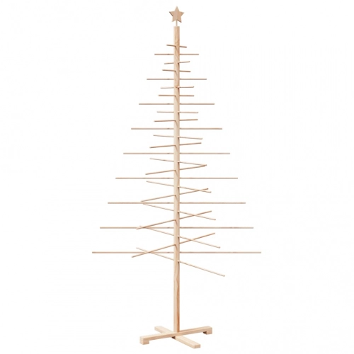 Koka Ziemassvētku Eglīte Dekorēšanai, 210 Cm, Priedes Masīvkoks Vidaxl