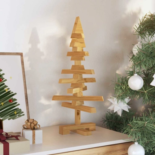 Koka Ziemassvētku Koks Ar Statīvu Brūna 60 Cm Priedes Masīvkoks Vidaxl
