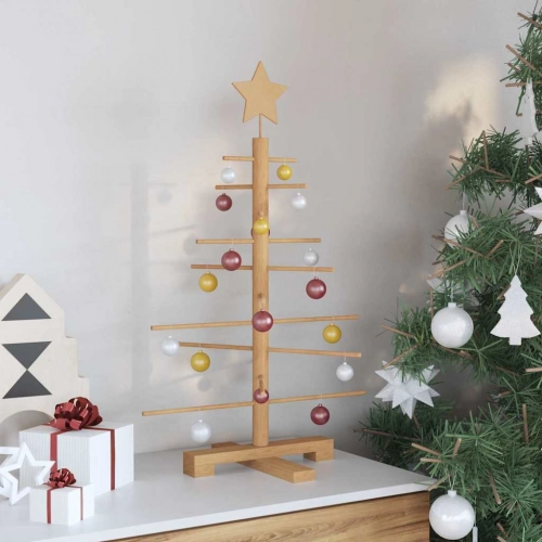 Koka Ziemassvētku Koks Ar Statīvu Brūna 75 Cm Bambuss Vidaxl
