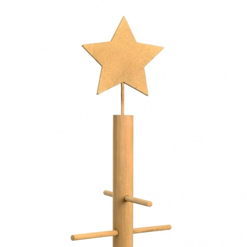 Koka Ziemassvētku Koks Ar Statīvu Brūna 75 Cm Bambuss Vidaxl