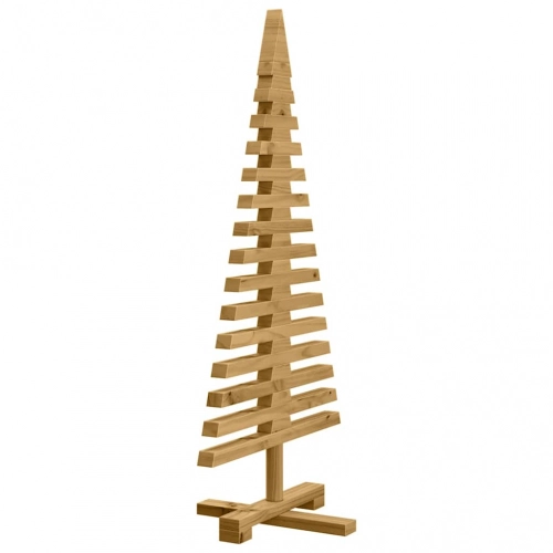 Koka Ziemassvētku Koks Ar Statīvu Brūna 90 Cm Priedes Masīvkoks Vidaxl