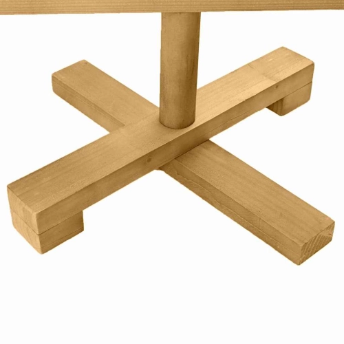 Koka Ziemassvētku Koks Ar Statīvu Brūna 90 Cm Priedes Masīvkoks Vidaxl