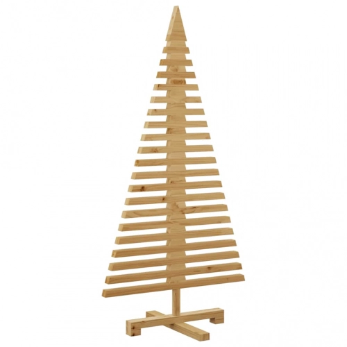 Koka Ziemassvētku Koks Brūna 120 Cm Priedes Masīvkoks Vidaxl